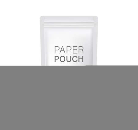 Paper bag packaging mockupsのイラスト素材