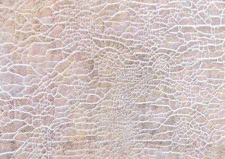 Close up Patterned cracking of  old fabric texture background,Abstract retro patternの写真素材