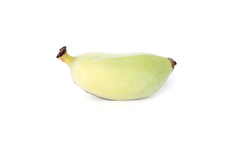 Close up banana isolated on white backgroundの写真素材