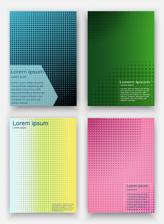 Covers design. Geometric halftone gradients.vectorのイラスト素材