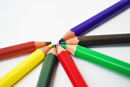 color pencils for paintingの写真素材