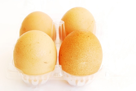 raw eggsの写真素材