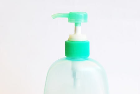 Baby bottle on a white backgroundの写真素材