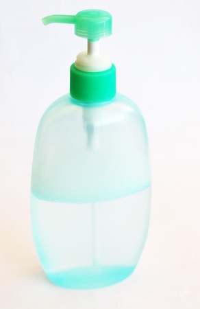 Baby bottle on a white backgroundの写真素材