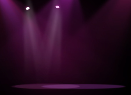 Purple stage light backgroundの写真素材