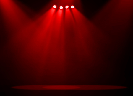 Red stage backgroundの写真素材