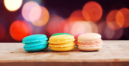 Colorful macaroon with outdoor styleの写真素材