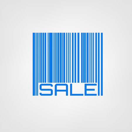 Bar code with sale or discount labelの写真素材