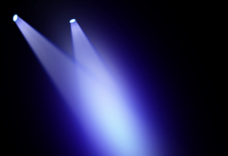 Blue stage backgroundの写真素材