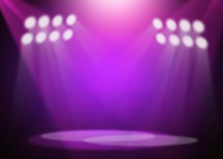 Purple stage backgroundの写真素材