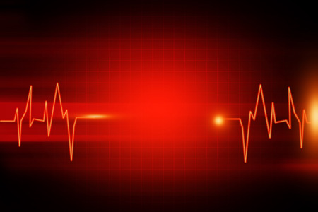 Red medical or science backgroundの写真素材