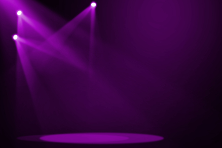 Purple stage backgroundの写真素材