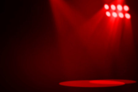 Red stage light background