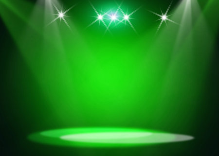 Green stage background
