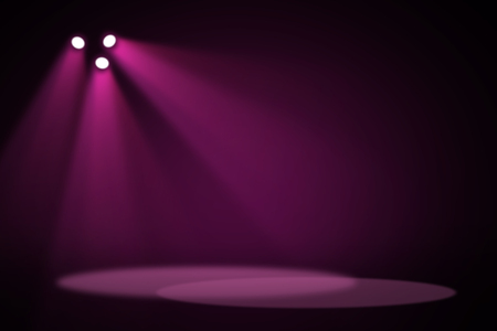 Purple stage light backgroundの写真素材