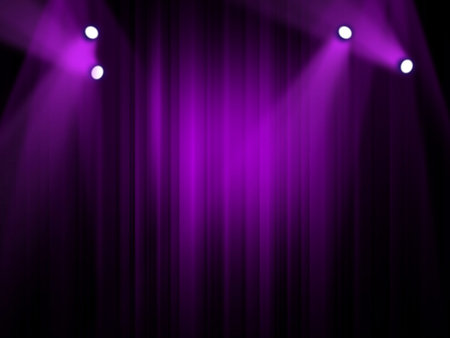 The concert on stage background with flood lightsの写真素材