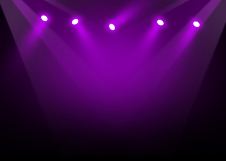 The concert on stage background with flood lightsの写真素材