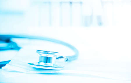 Blue medical or science backgroundの写真素材
