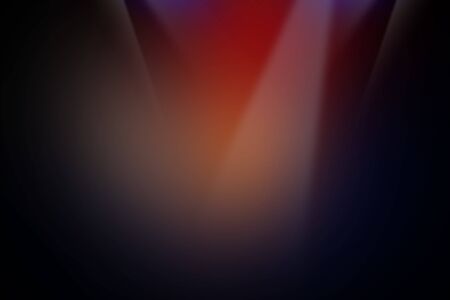 The colorful concert stage theater with flood lights and abstract empty floor showcase spotlights on stage background.の写真素材