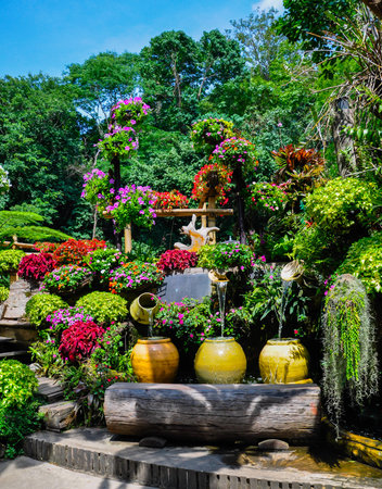 The beauty of the gardens and beautiful flowers.の写真素材