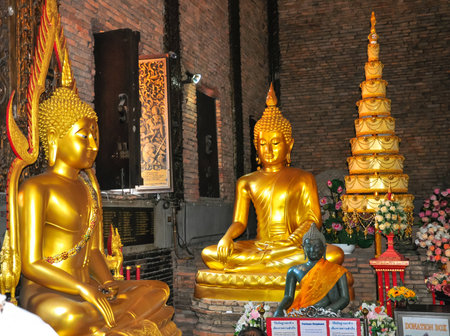 The Beautiful of Wat Phrathat Pha-Ngao is public temple in Chiang san, Chiang Rai,Thailand.のeditorial素材