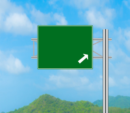Road Sign concepts and Sky background.の写真素材