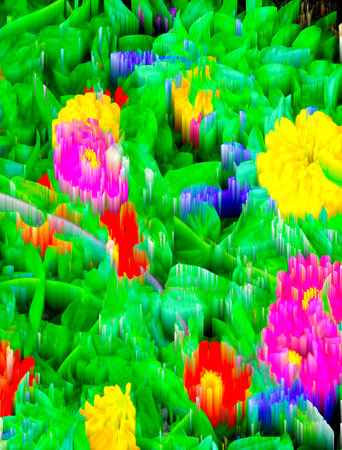 Abstract blur background and soft colorful natureの写真素材