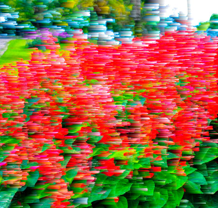 Abstract blur background and soft colorful natureの写真素材