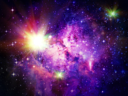 Abstract and background Outer Deep Space of the galaxyの写真素材