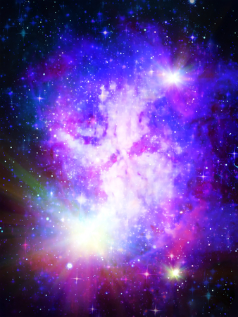 Abstract and background Outer Deep Space of the galaxyの写真素材