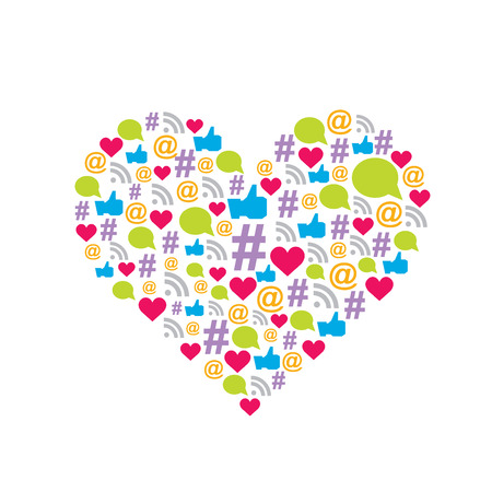 media pattern icon illustration setのイラスト素材