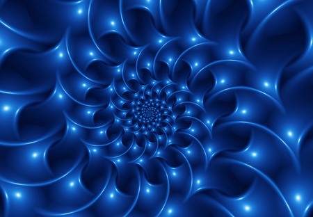 Glossy Blue Spiral Backgroundの写真素材