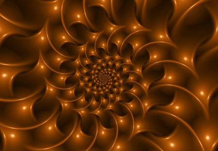 Glossy Caramel Spiral Backgroundの写真素材