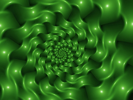 Glossy Evergreen Spiral Backgroundの写真素材
