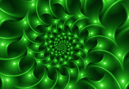 Glossy Evergreen Spiral Backgroundの写真素材