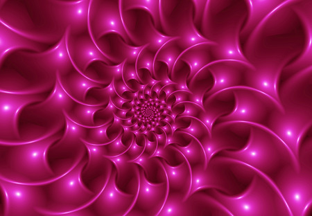Glossy Hot Pink Spiral Backgroundの写真素材