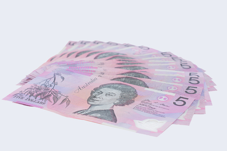 Australian Five Dollar Banknotesの写真素材
