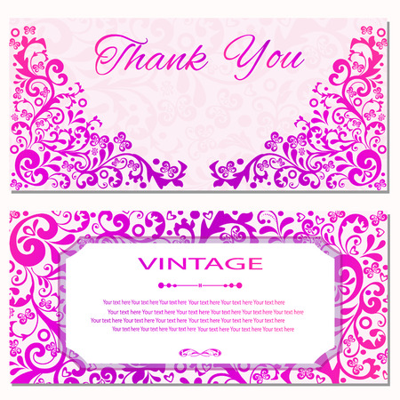 Vintage vector pattern. Hand drawn abstract background. Decorative retro banner. Can be used for banner, invitation, wedding card, Royal vector design element.のイラスト素材