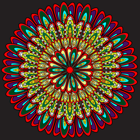 Abstract Ethnic Ornate Background For Designのイラスト素材