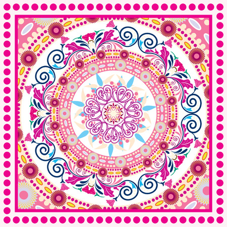 Abstract Ethnic Ornate Background For Designのイラスト素材
