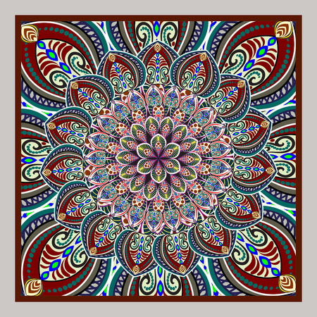 Abstract Ethnic Ornate Background For Designのイラスト素材