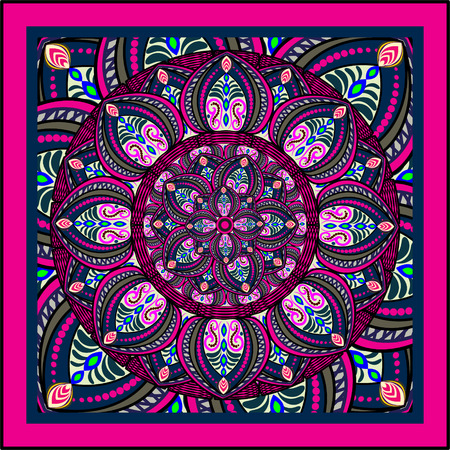 Abstract Ethnic Ornate Background For Designのイラスト素材
