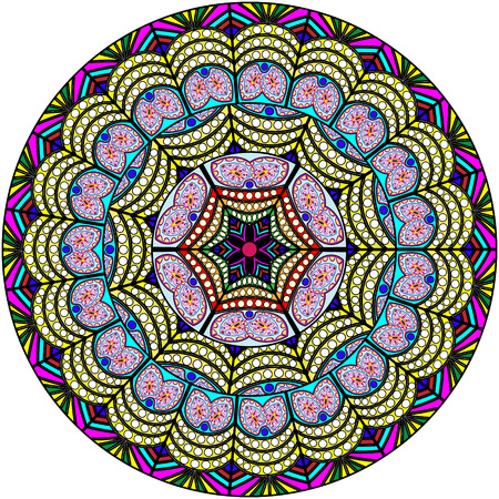 Abstract Ethnic Ornate Background For Designのイラスト素材