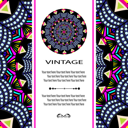 Abstract Ethnic Ornate Background For Designのイラスト素材