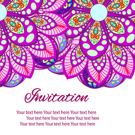 Abstract Ethnic Ornate Background For Designのイラスト素材