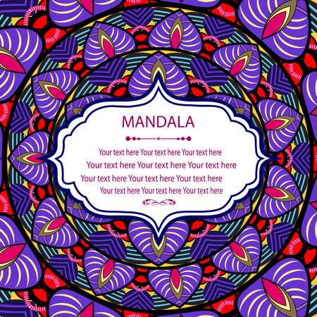 Abstract Ethnic Ornate Background For Designのイラスト素材