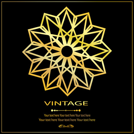 Vintage vector pattern. Hand drawn abstract background. Decorative retro banner. Can be used for banner, invitation, wedding card, Royal vector design element.のイラスト素材