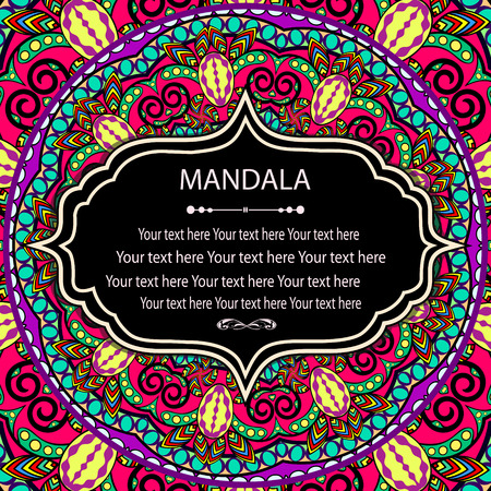 Abstract Ethnic Ornate Background For Designのイラスト素材