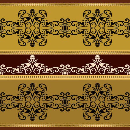 Ethnic geometric print. Colorful repeating background texture. Fabric, cloth design, wallpaperのイラスト素材