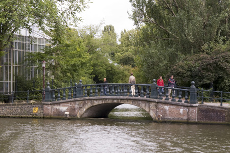 Amsterdam canalsの写真素材